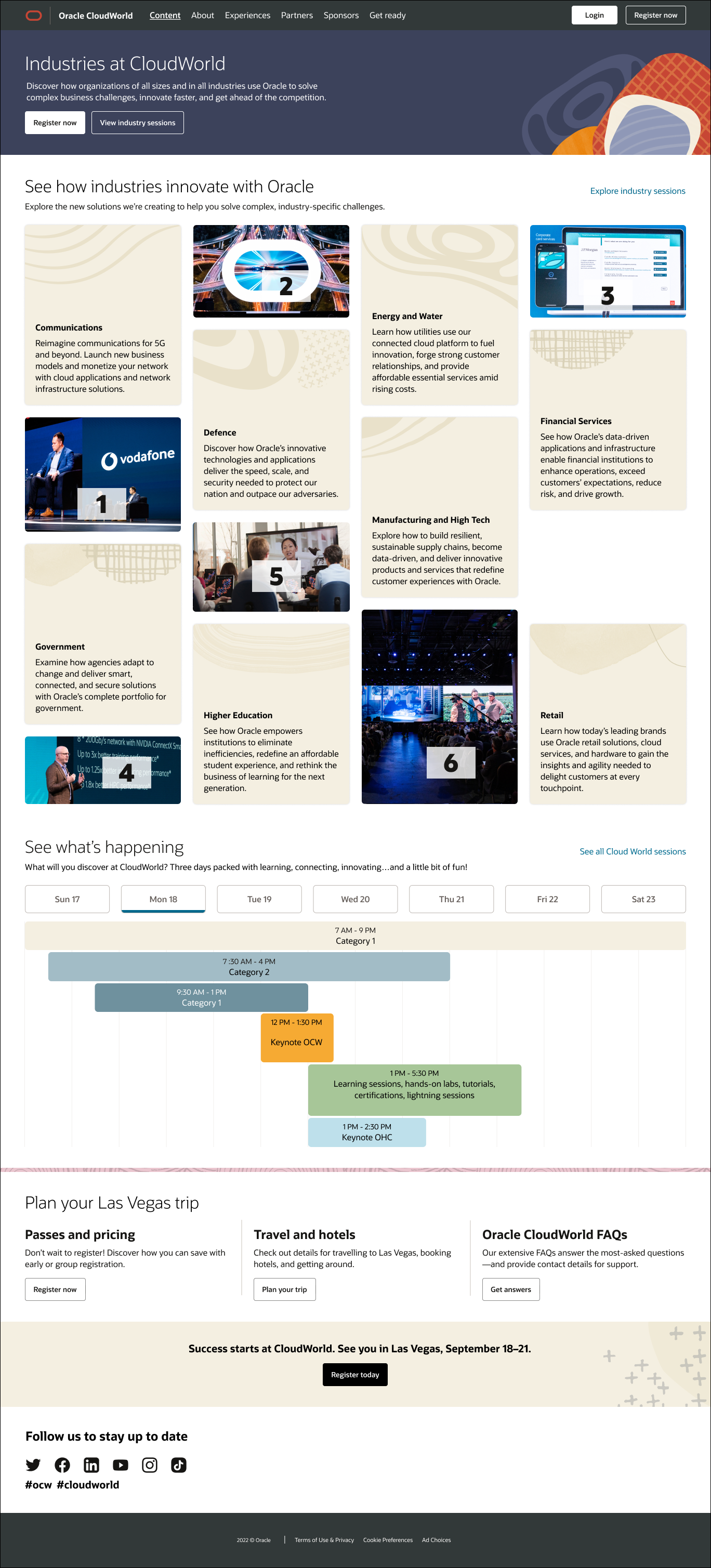A detail from the Executive Summit topic page