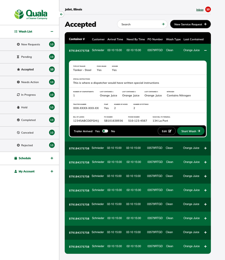 Reviewing and approving a change order